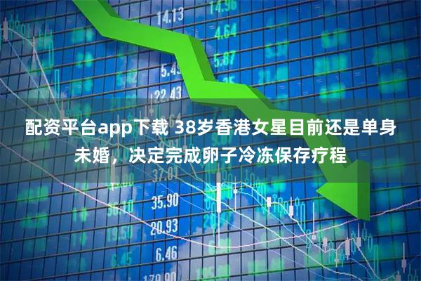 配资平台app下载 38岁香港女星目前还是单身未婚，决定完成卵子冷冻保存疗程